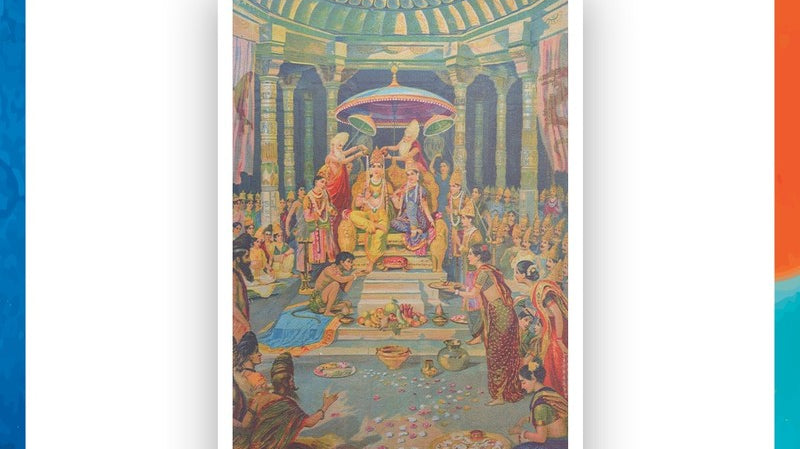 Ram Rajyabhishek by Raja Ravi Varma