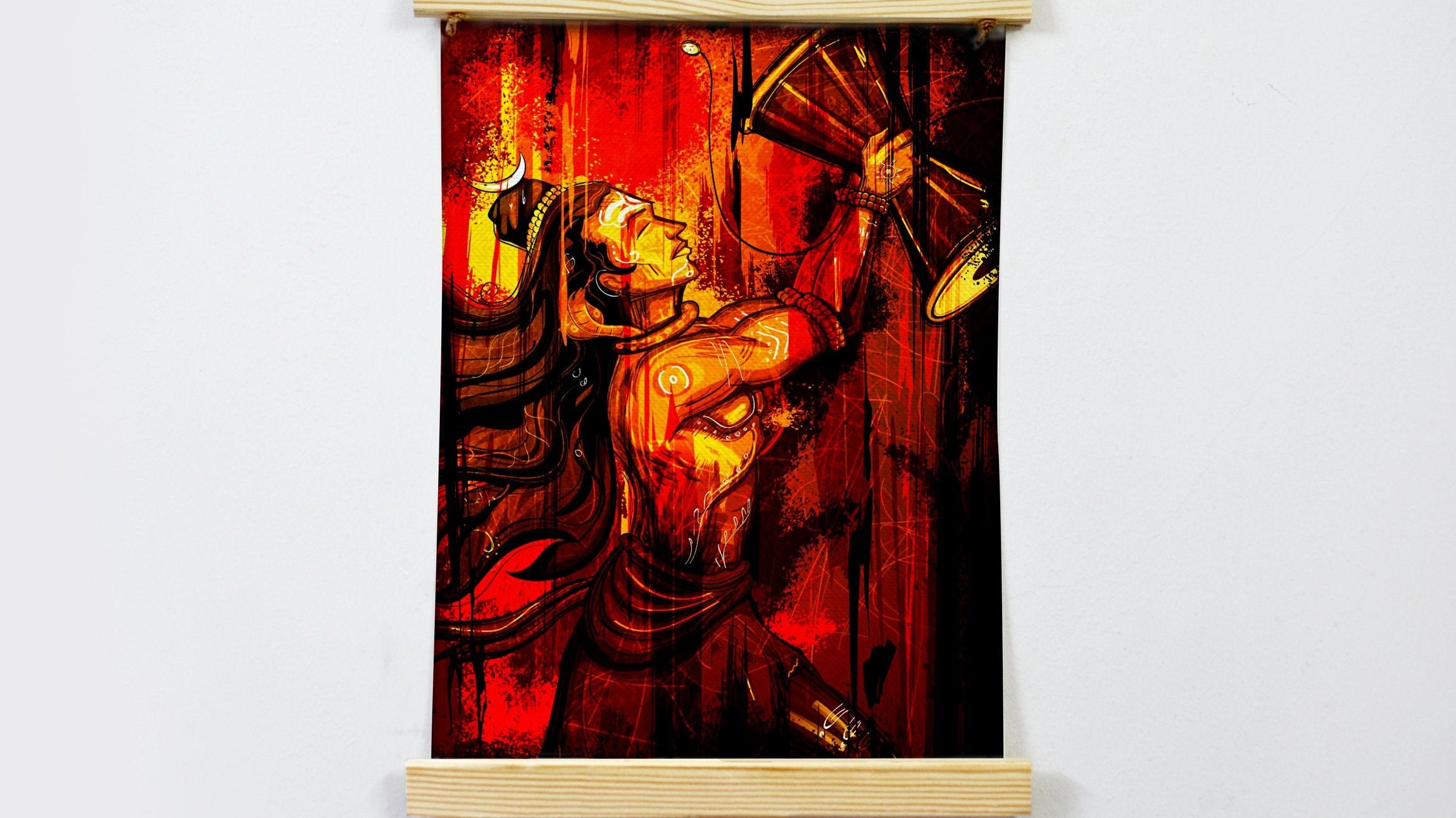 Wish you a very happy Maha Shivaratri! Order this glorious painting of Lord Shiva on Merideewar.