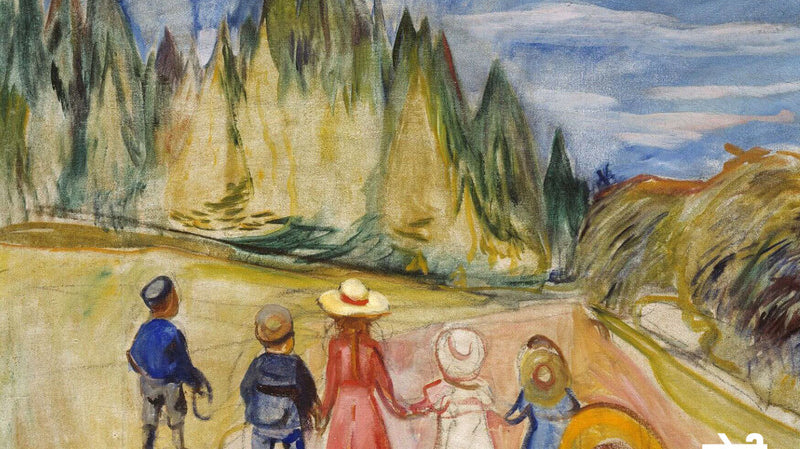 The fairytale forest, by Edvard Munch