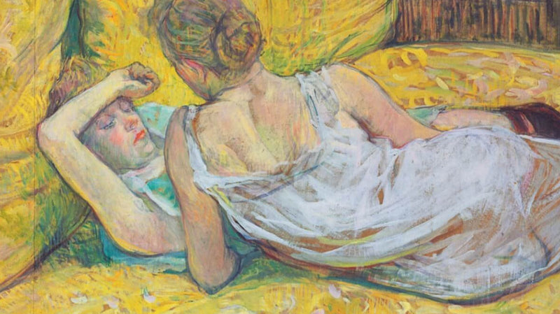 'Abandonment (The pair)' was created in 1895 by Henri de Toulouse-Lautrec in the Post-Impressionism style.