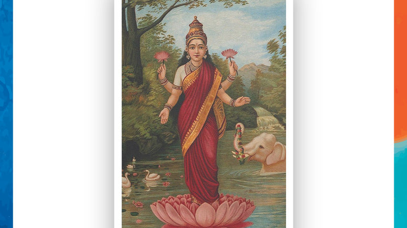 Lakshmi Painting by Raja Ravi Varma