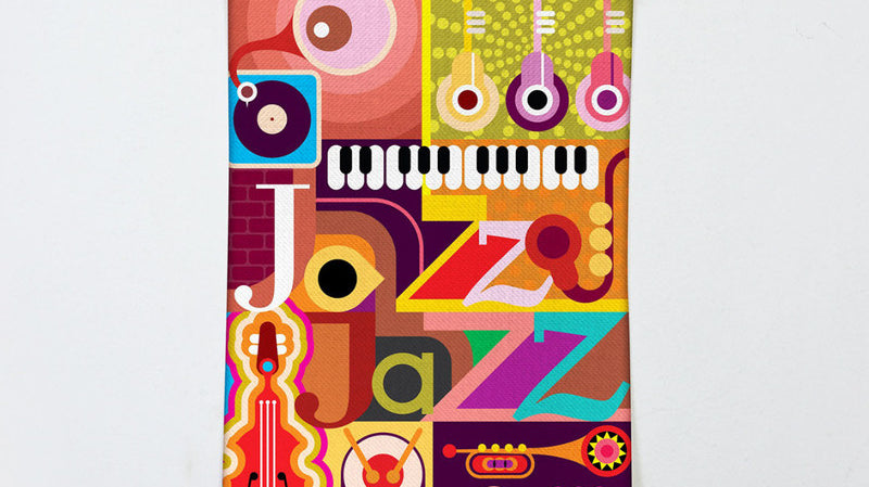 Picasso-style jazz artwork.