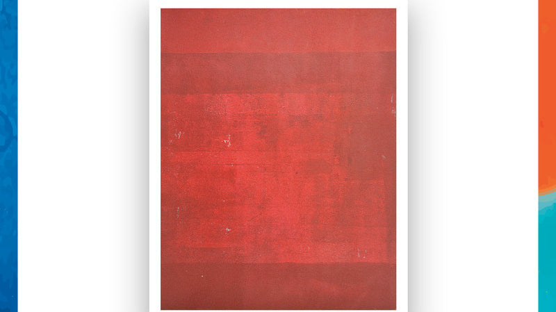 Kumkum Red, an abstract painting