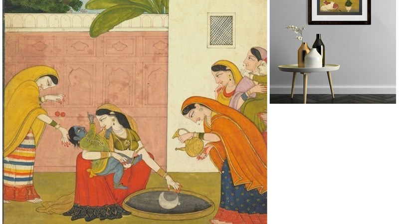 Krishna reaching for the moon