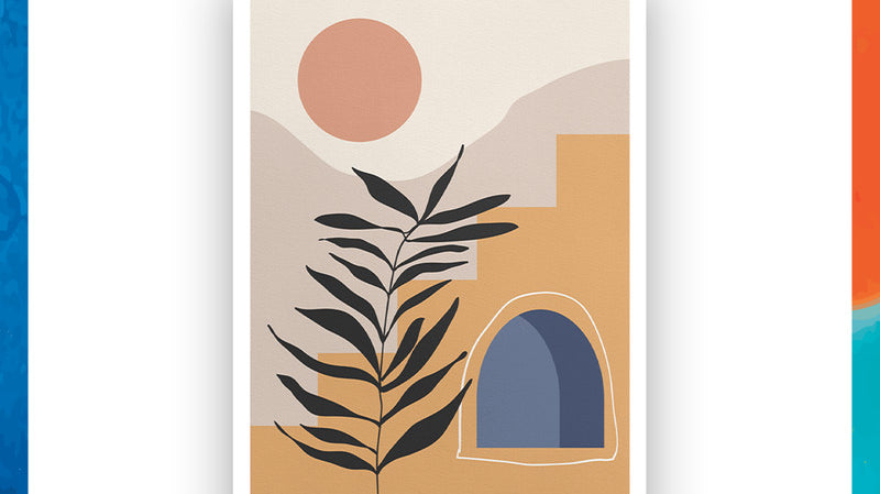 Abstract desert art