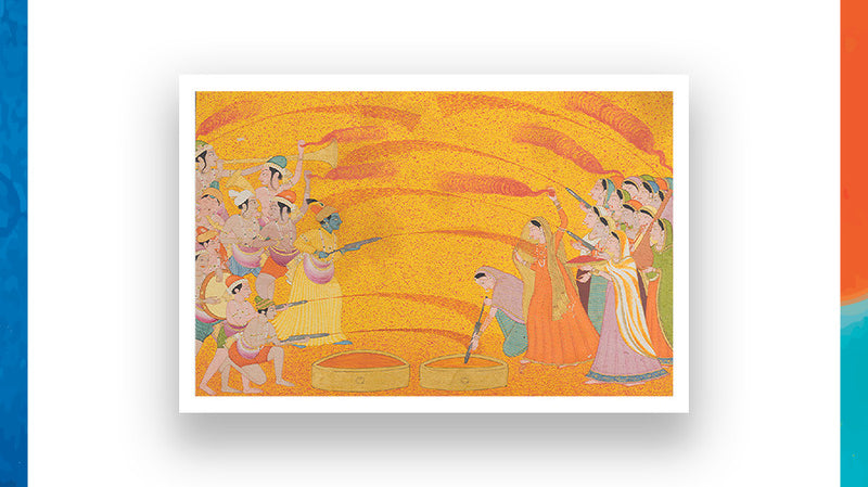 Radha aur Krishna ki holi