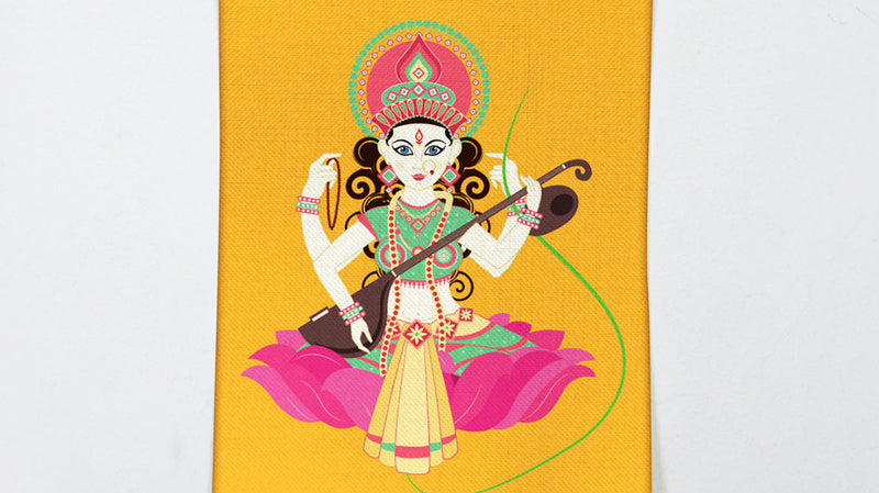 The goddess of education, may Maa Saraswati bless you with the energy and creativity to work this Friday