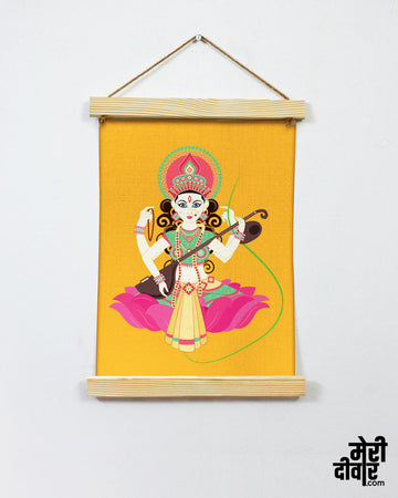 The goddess of education, may Maa Saraswati bless you with the energy and creativity to work this Friday