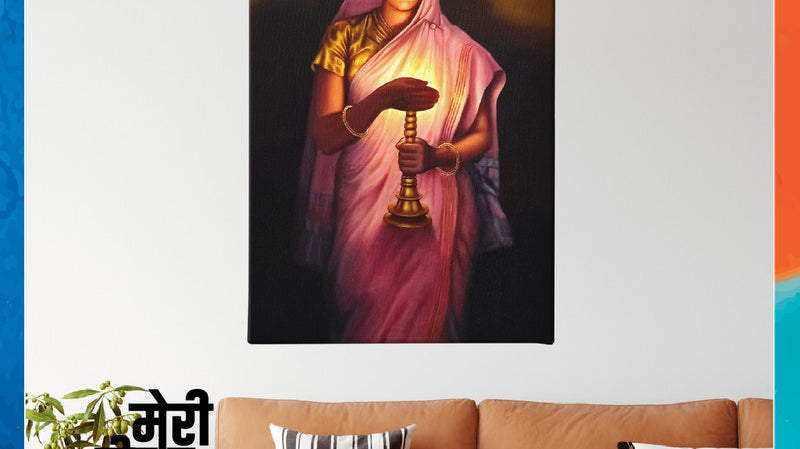 Women With Lamp, by S.L. Haldankar