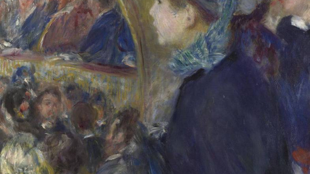At the theatre painting by Pierre Auguste Renoir