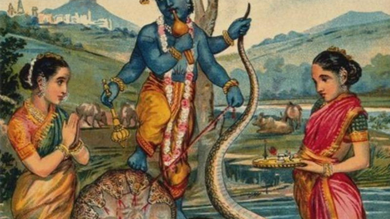 The magical story of Lord Krishna subduing Kaliya snake at the Yamuna river is known to all