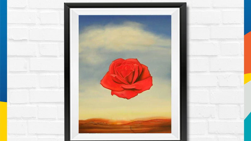 The rose has a deep symbolism in Salvador Dali's painting