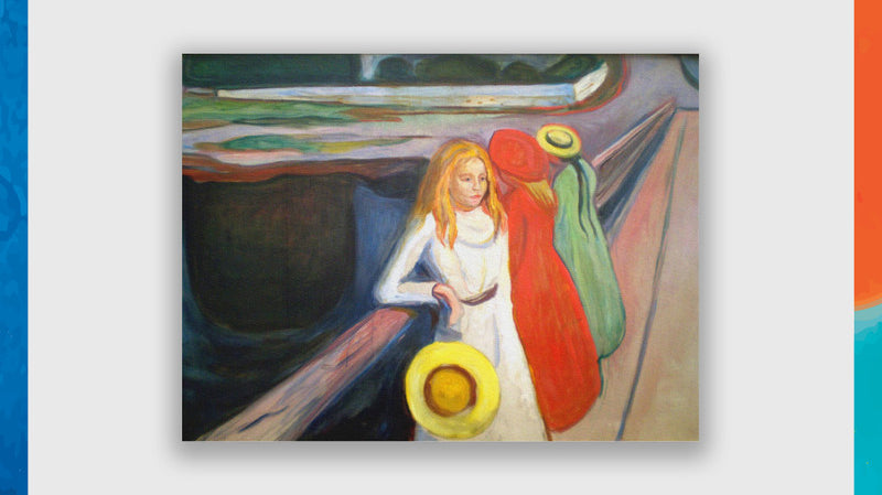 Girl on a Bridge by Edvard Munch