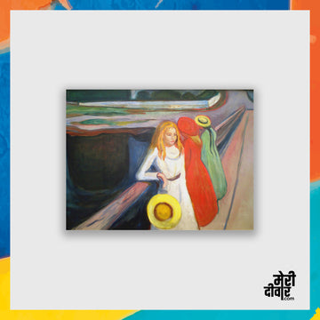 Girl on a Bridge by Edvard Munch