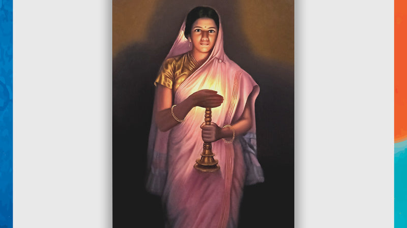 Woman with the Lamp by S.L Haldankar