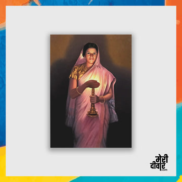 Woman with the Lamp by S.L Haldankar