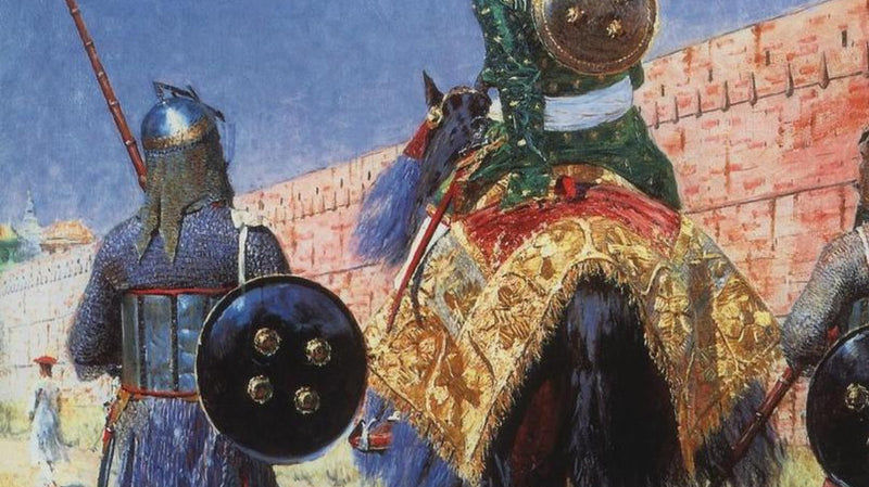 Mounted Warrior in Jaipur, 1881