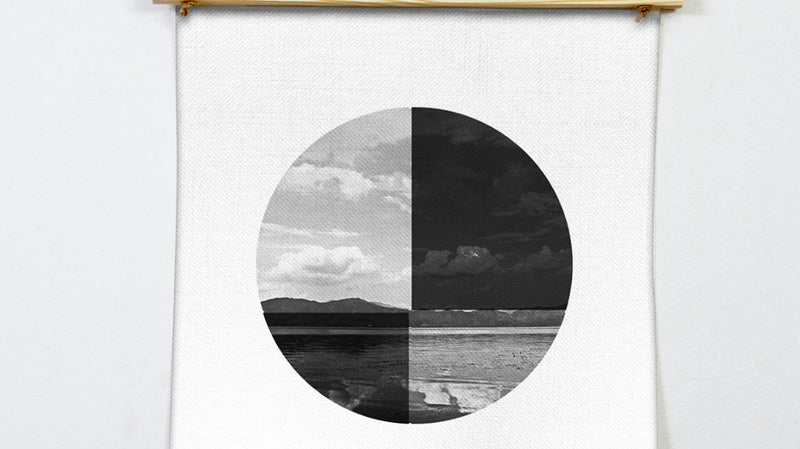 Beaches, clouds, dark sky, and a lofi song. That's it.