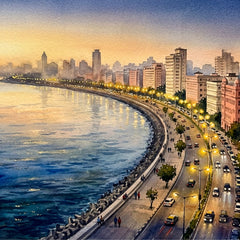Watercoloured Cities Paintings