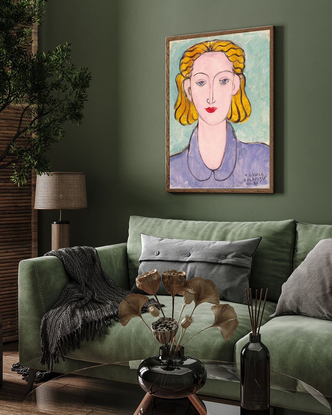 A Lydia Matisse Painting 3 : 4 Vertical New Premium Wall Art Canvas by MeriDeewar