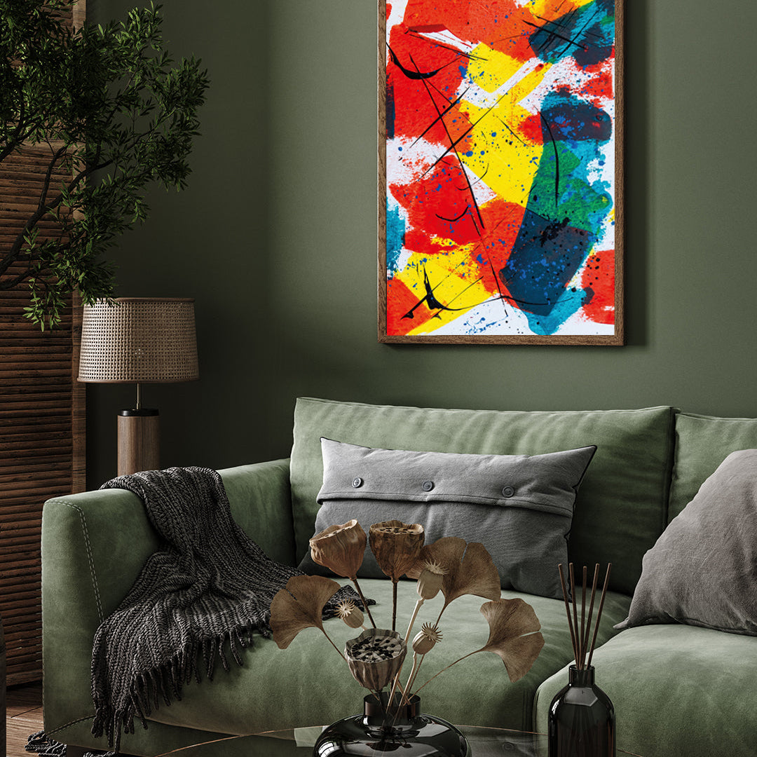 Abstract Painting 2 3 : 4 Vertical New Premium Wall Art Canvas by MeriDeewar