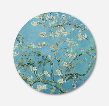 Almond Blossom by Vincent van Gogh Circular Canvas Frame Circular Canvas Frame Premium Wall Art Canvas by MeriDeewar