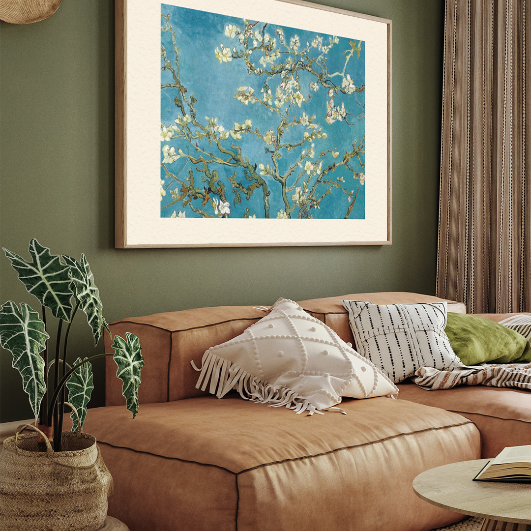 Almond Blossom Painting By Van Gogh 3 : 4 Horizontal New Premium Wall Art Canvas by MeriDeewar