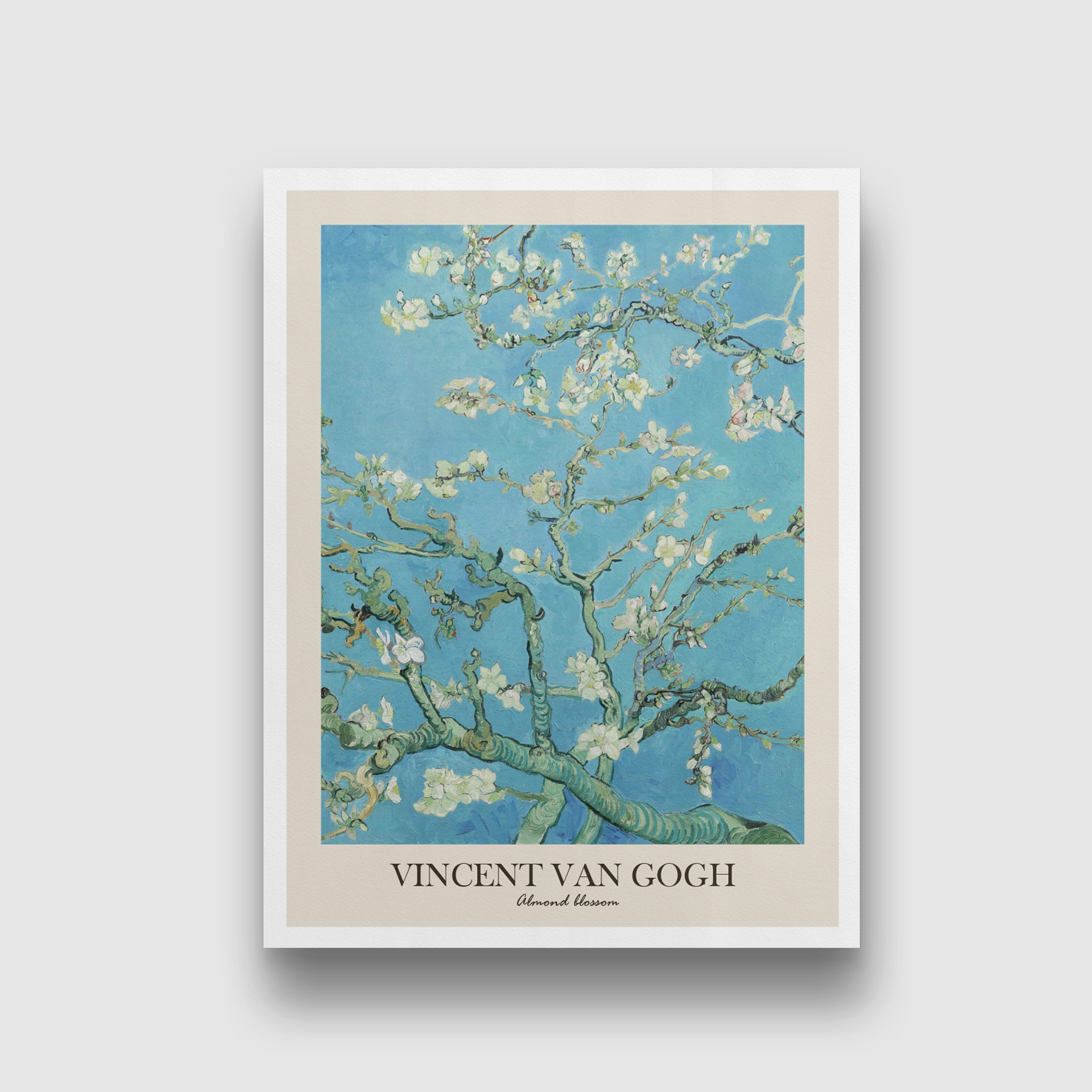 Almond blossoms Painting by Vincent van Gogh 3 : 4 Vertical New Premium Wall Art Canvas by MeriDeewar