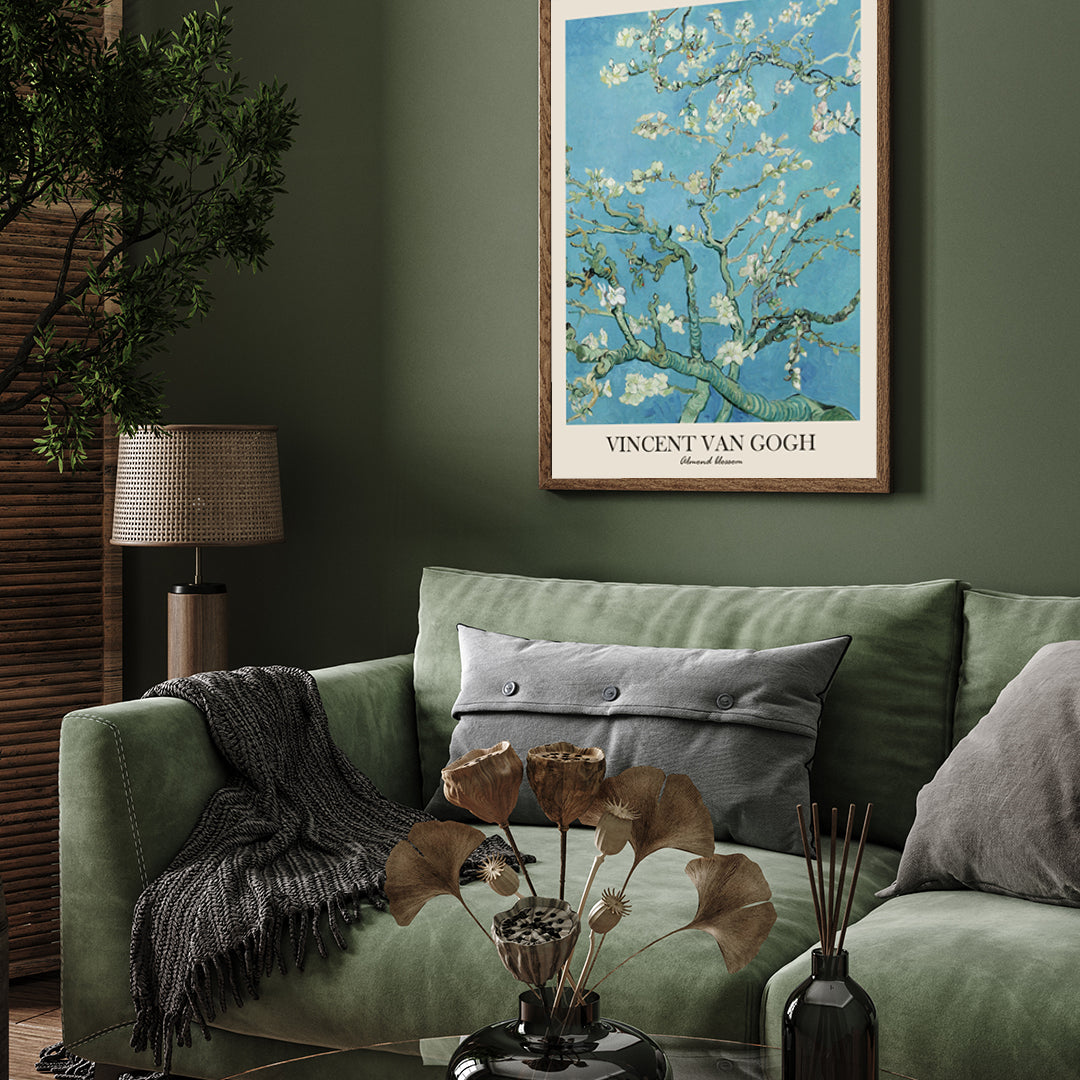 Almond blossoms Painting by Vincent van Gogh 3 : 4 Vertical New Premium Wall Art Canvas by MeriDeewar