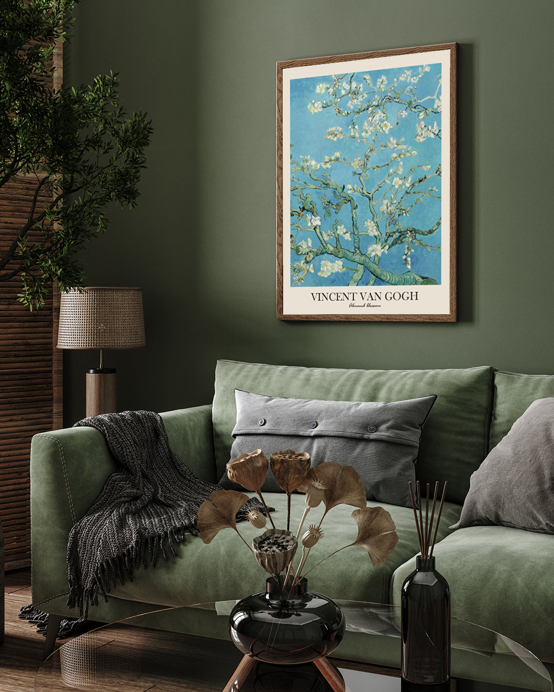 Almond blossoms Painting by Vincent van Gogh 3 : 4 Vertical New Premium Wall Art Canvas by MeriDeewar