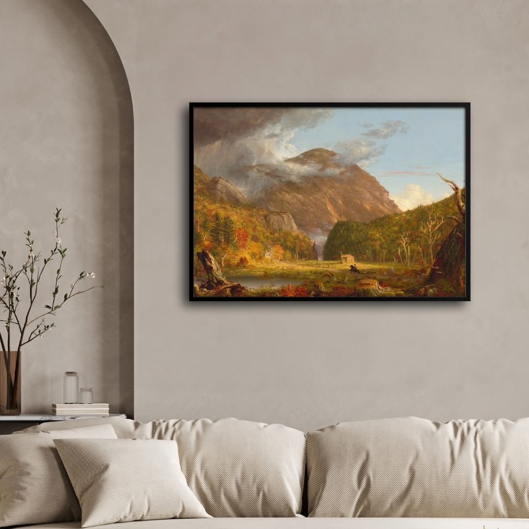 Artistic View of the White Mountains Notch - Landscape Painting 2 : 3 Horizontal Premium Wall Art Canvas by MeriDeewar