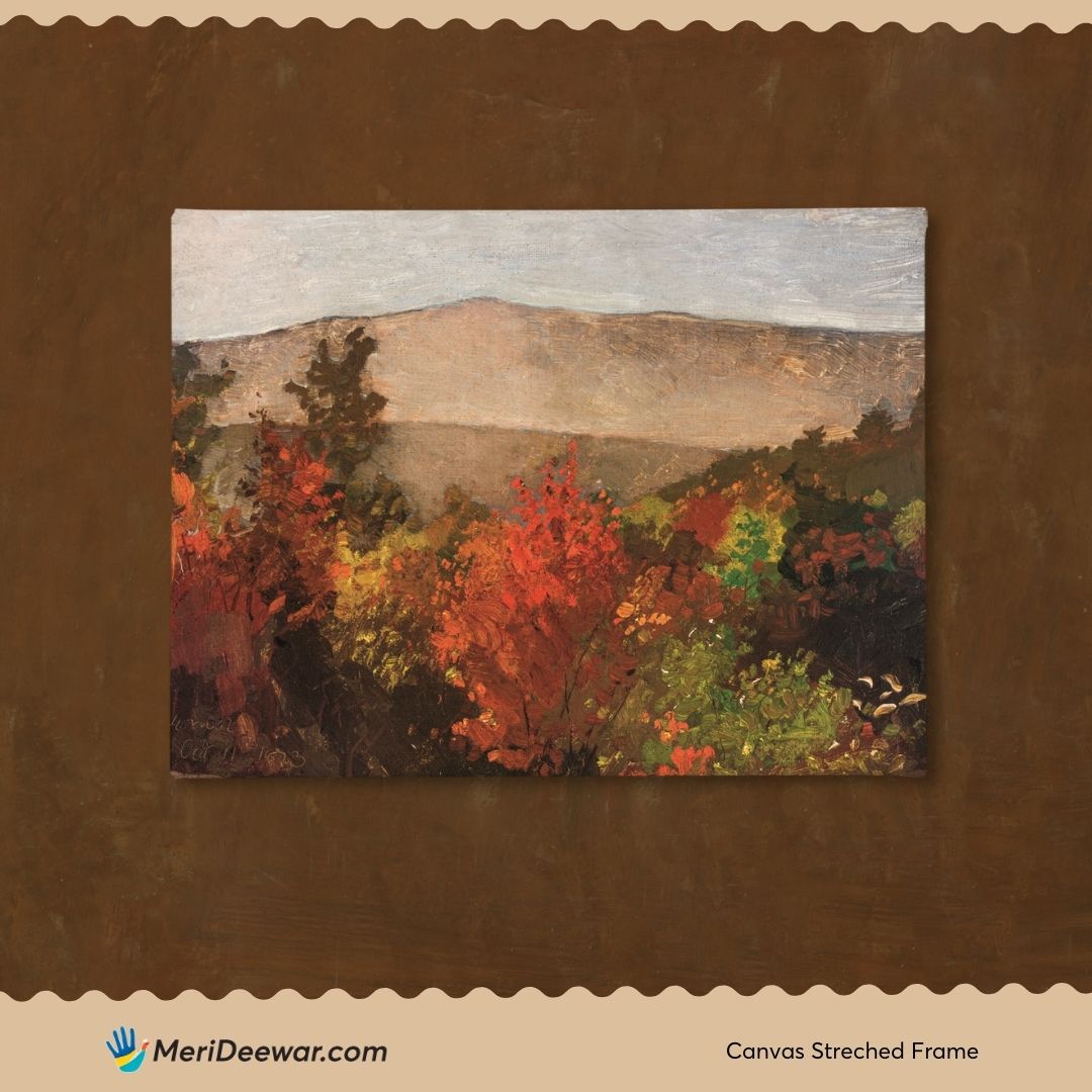 Autumn Treetops Painting By Winslow Homer 3 : 4 Horizontal New Premium Wall Art Canvas by MeriDeewar