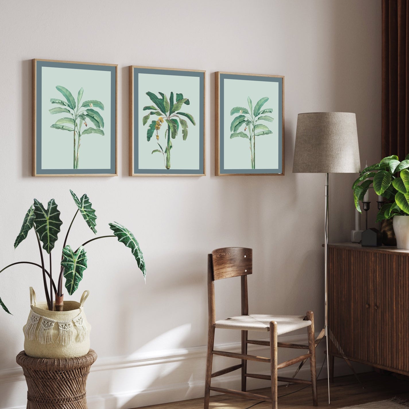Banana Tree Art Walls Premium Wall Art Canvas by MeriDeewar