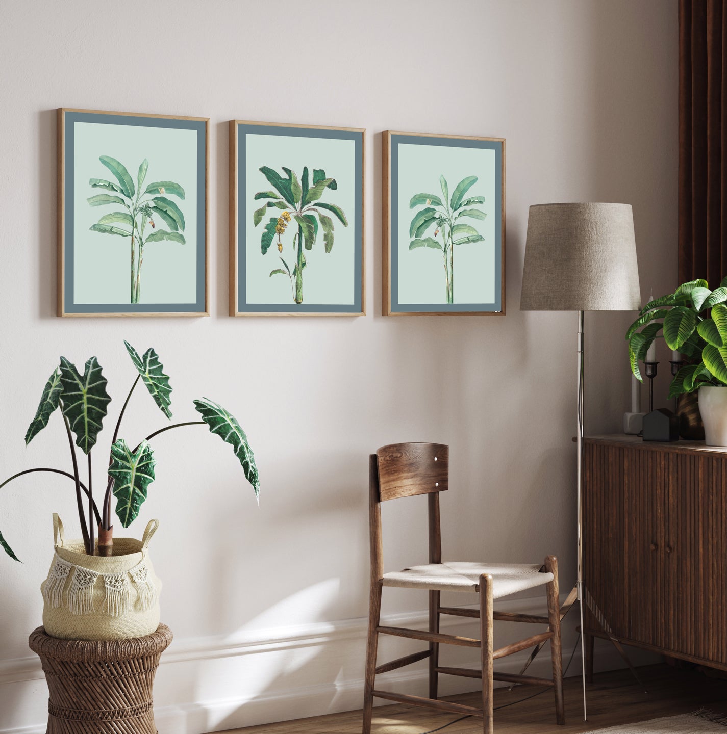 Banana Tree Art Walls Premium Wall Art Canvas by MeriDeewar