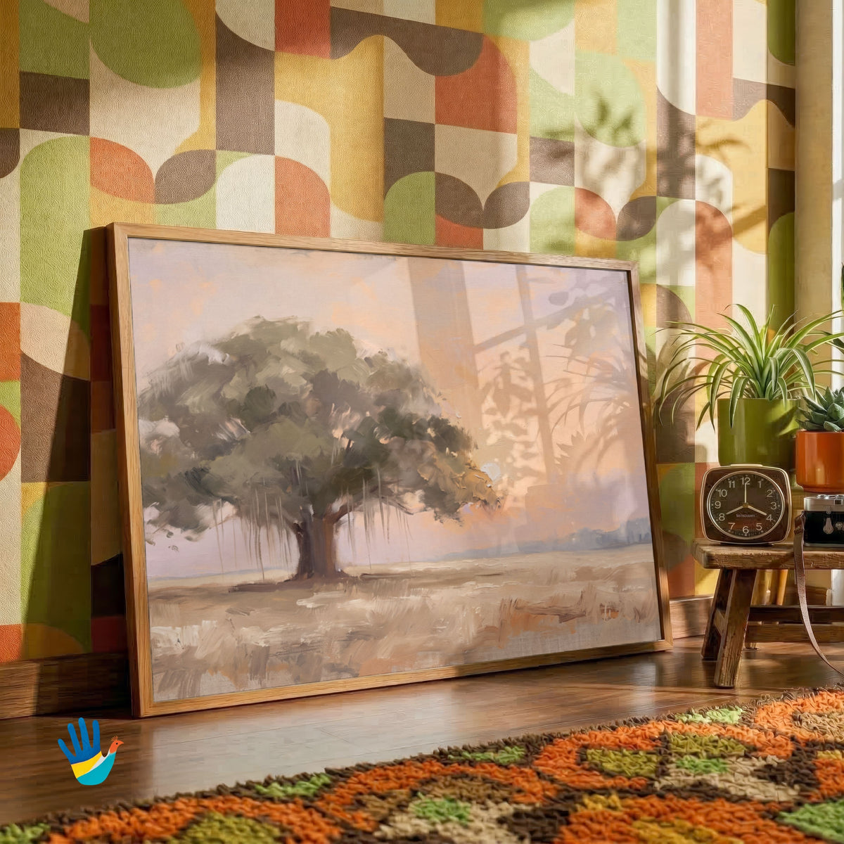 Banyan at Dusk | Atmospheric Landscape Wall Art 3 : 2 Horizontal Premium Wall Art Canvas by MeriDeewar