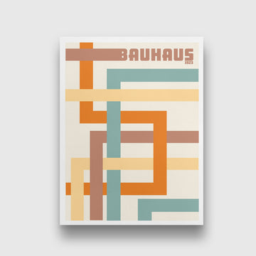 Bauhaus Square Artwork 3 : 4 Vertical New Premium Wall Art Canvas by MeriDeewar