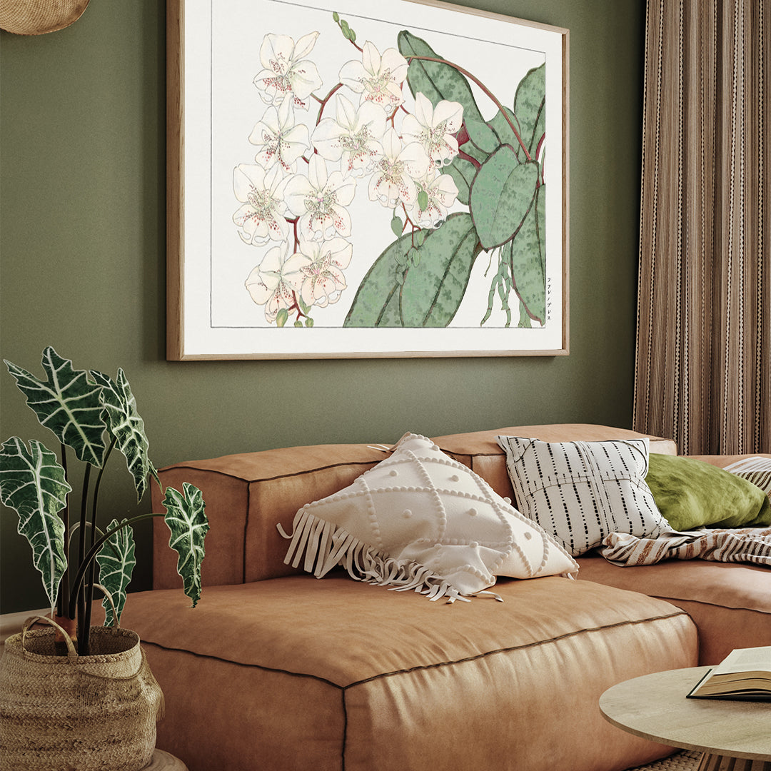 botanical Tanigami Konan Western Flower 3 : 4 Horizontal New Premium Wall Art Canvas by MeriDeewar
