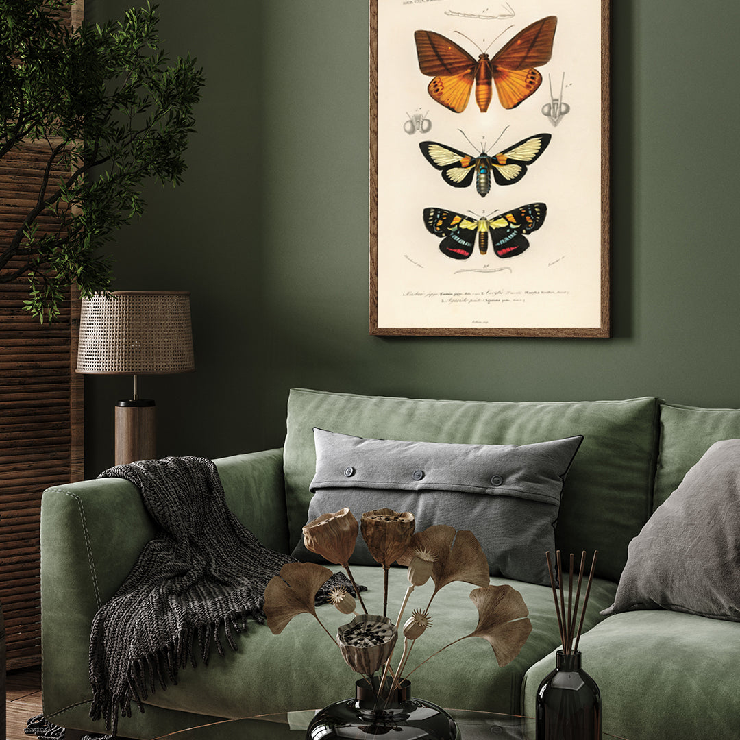 Butterflies Artwork 2 3 : 4 Vertical New Premium Wall Art Canvas by MeriDeewar