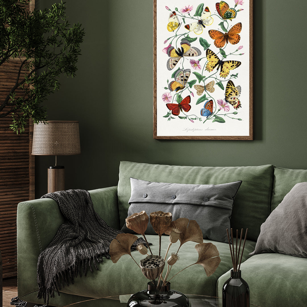Butterflies Artwork 3 : 4 Vertical New Premium Wall Art Canvas by MeriDeewar