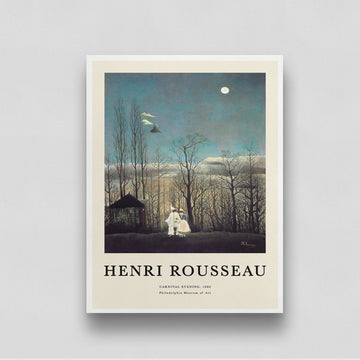 Carnival Evening by Henri Rousseau 3 : 4 Vertical New Premium Wall Art Canvas by MeriDeewar