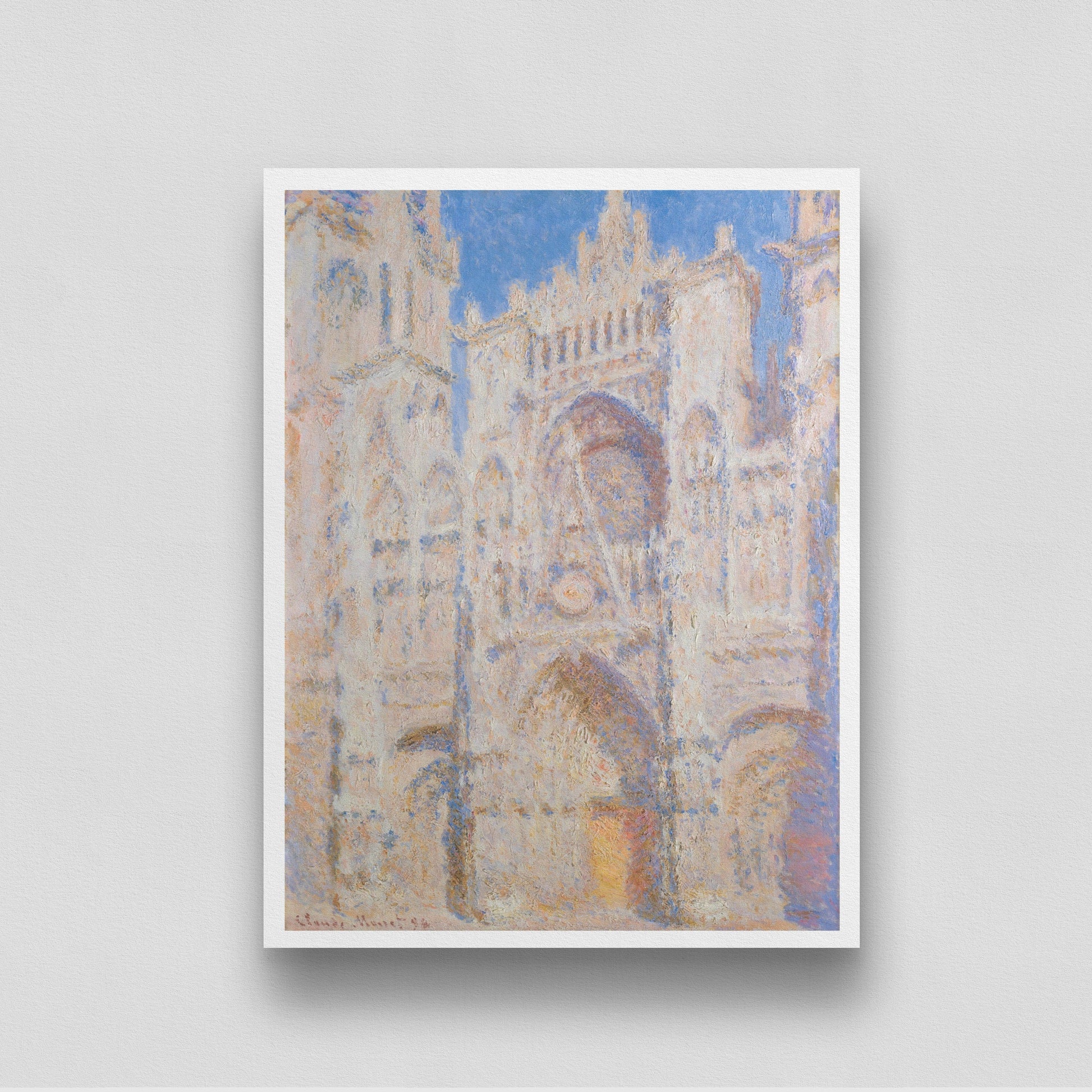 Castle/Vintage Museum Quality Oil Painting by Claude Monet 3 : 4 Vertical New Premium Wall Art Canvas by MeriDeewar