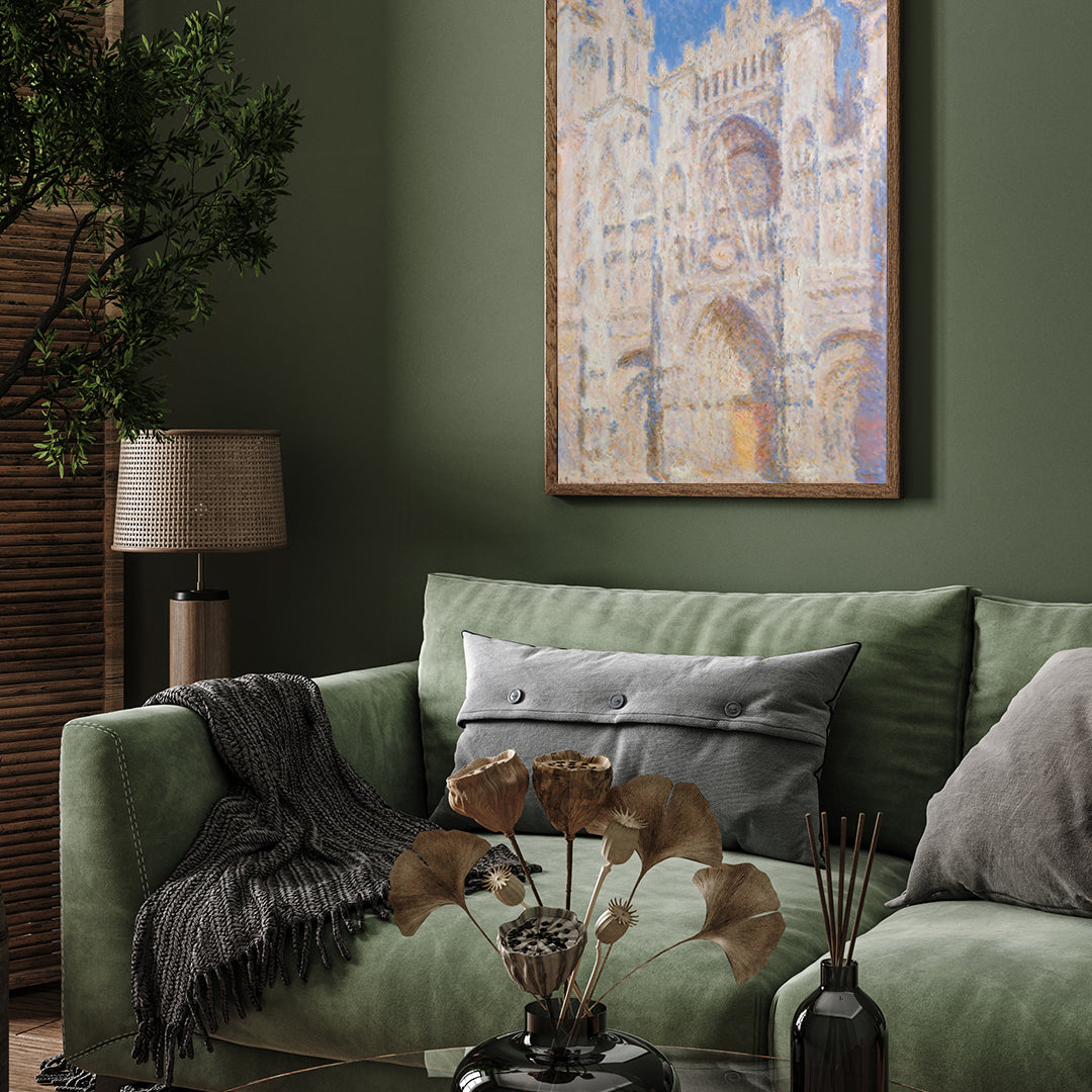 Castle/Vintage Museum Quality Oil Painting by Claude Monet 3 : 4 Vertical New Premium Wall Art Canvas by MeriDeewar
