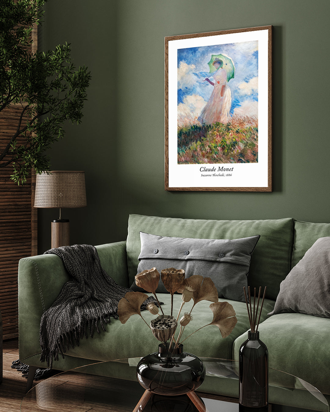 Claude Monet Suzanne Hoschede Painting 3 : 4 Vertical New Premium Wall Art Canvas by MeriDeewar