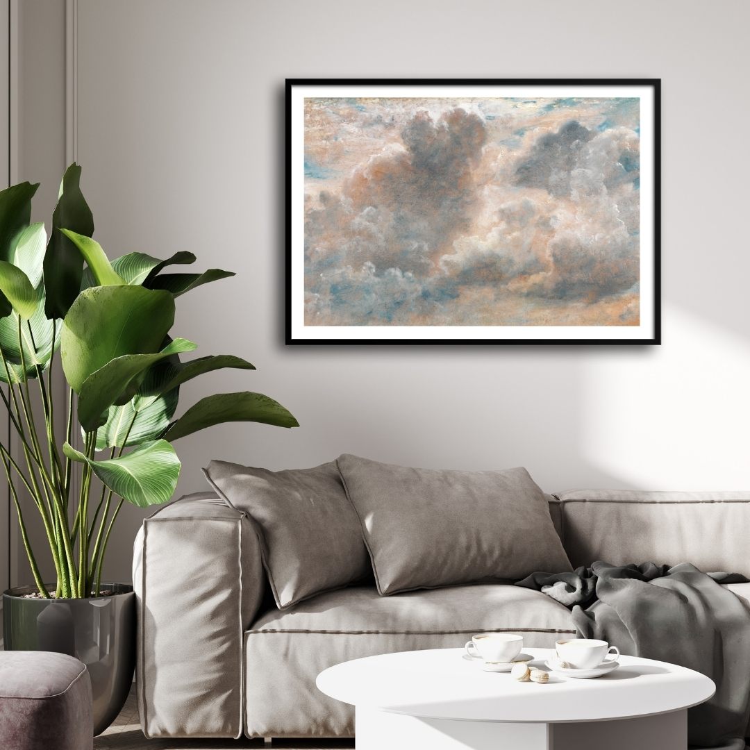 Cloud Reverie | Elegant Cloudscape Wall Art Painting by MeriDeewar.com 2 : 3 Horizontal Premium Wall Art Canvas by MeriDeewar