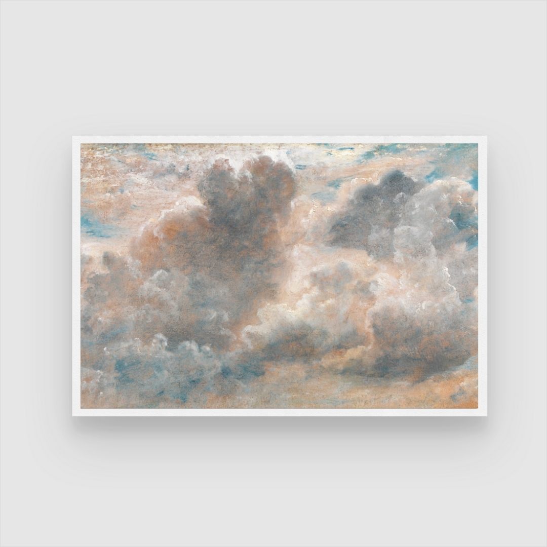 Cloud Reverie | Elegant Cloudscape Wall Art Painting by MeriDeewar.com 2 : 3 Horizontal Premium Wall Art Canvas by MeriDeewar