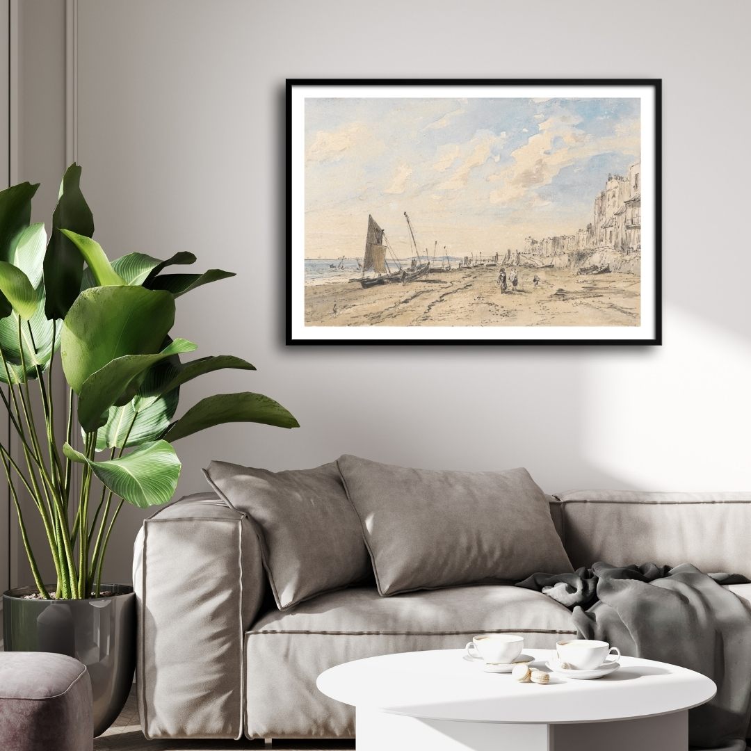 Coastal Landscape Wall Art 2 : 3 Horizontal Premium Wall Art Canvas by MeriDeewar