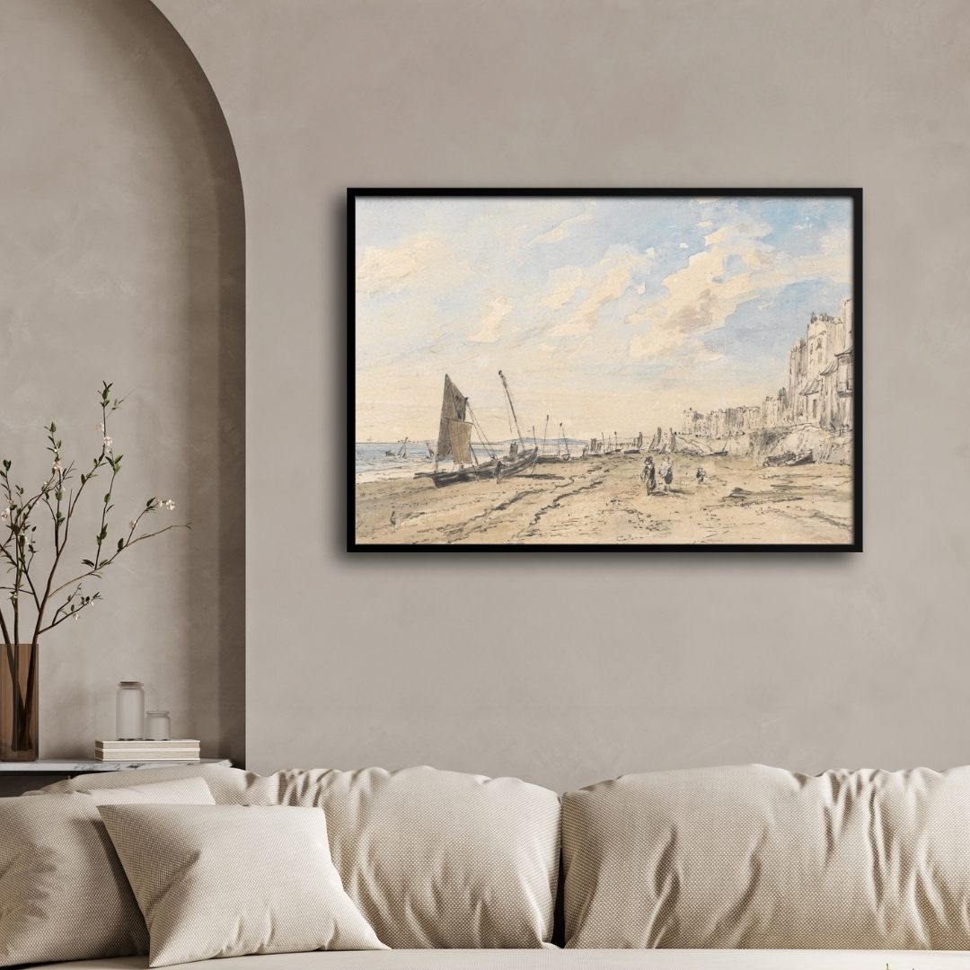 Coastal Landscape Wall Art 2 : 3 Horizontal Premium Wall Art Canvas by MeriDeewar