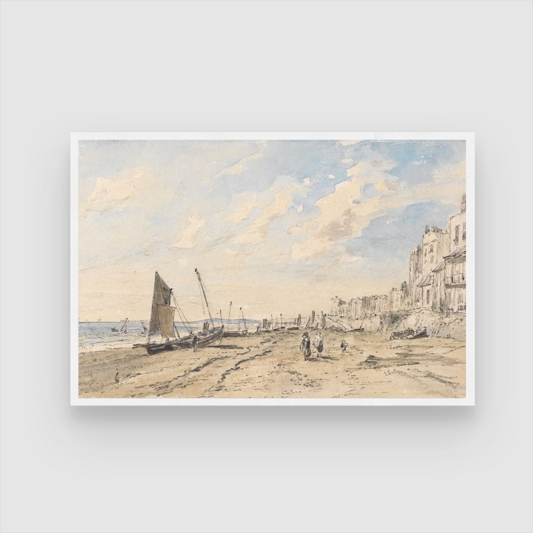 Coastal Landscape Wall Art 2 : 3 Horizontal Premium Wall Art Canvas by MeriDeewar