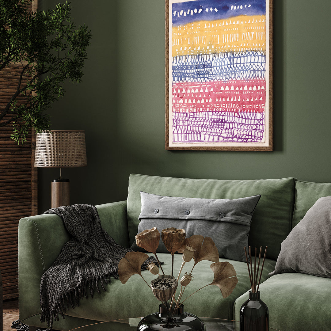 Colorful Abstract Design Artwork 3 : 4 Vertical New Premium Wall Art Canvas by MeriDeewar