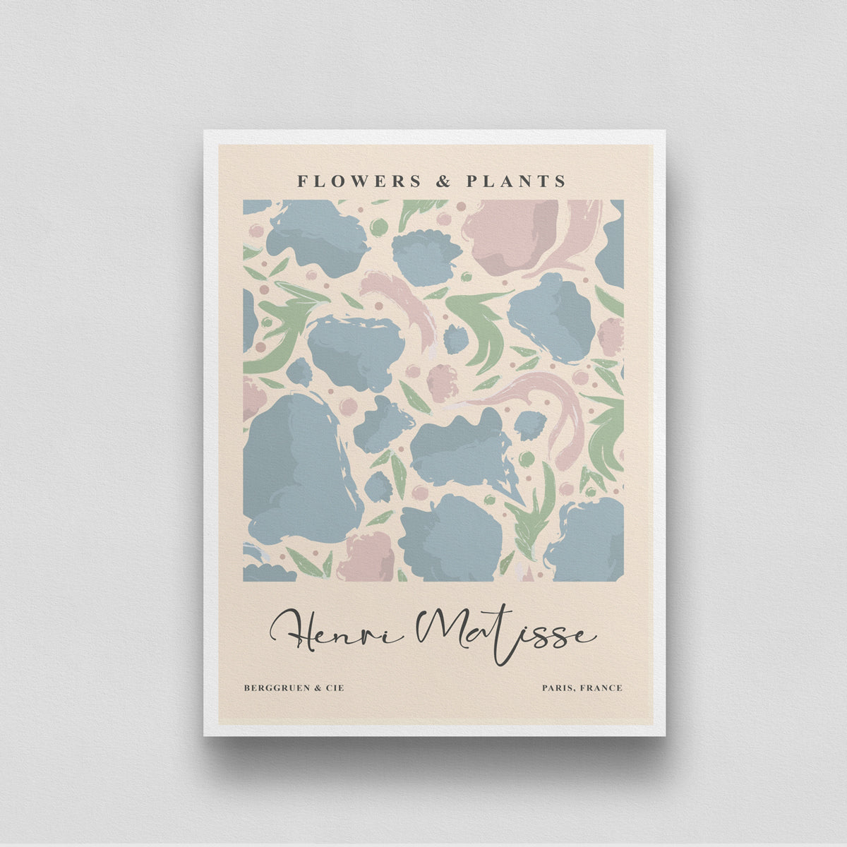 Colorful Flower by Henri Matisse 3 : 4 Vertical New Premium Wall Art Canvas by MeriDeewar